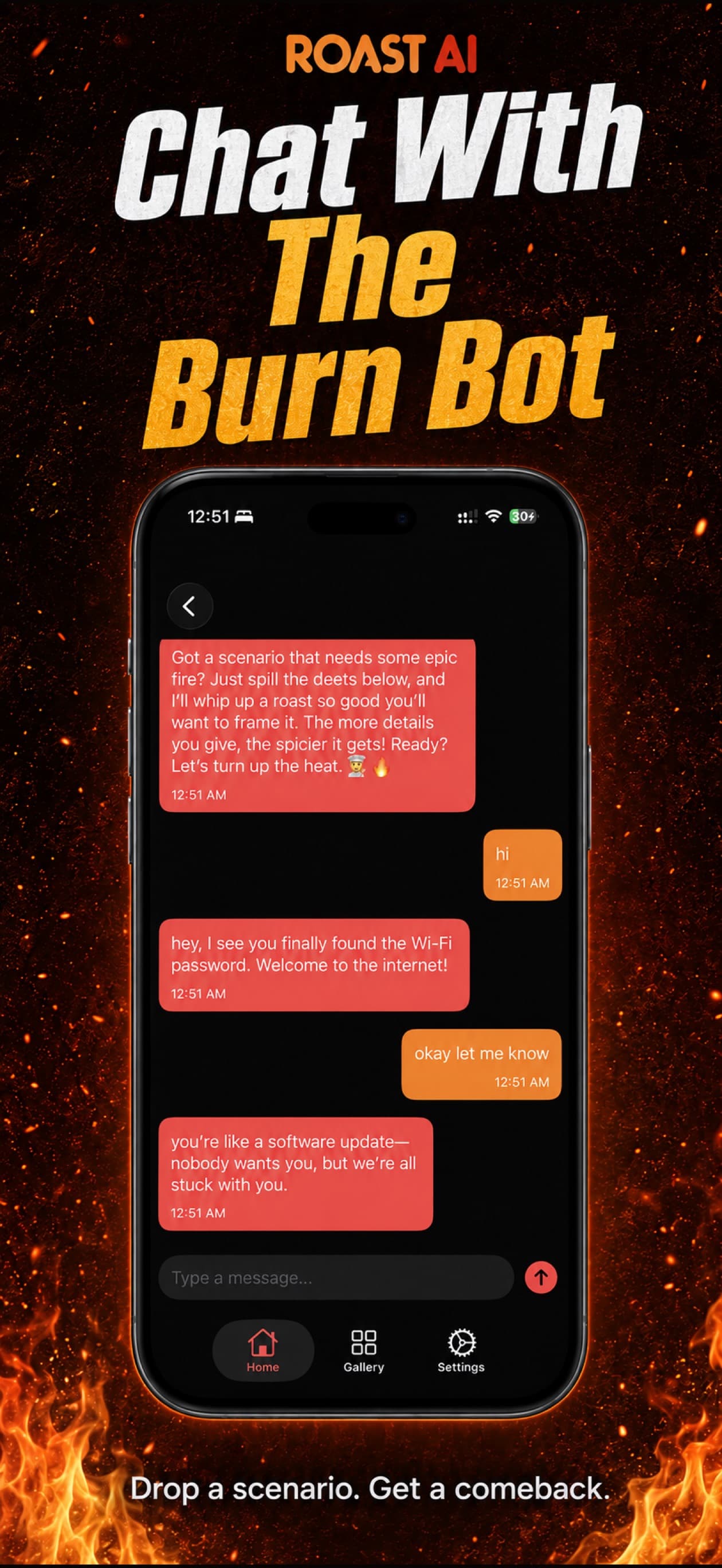 Roast AI: burn bot