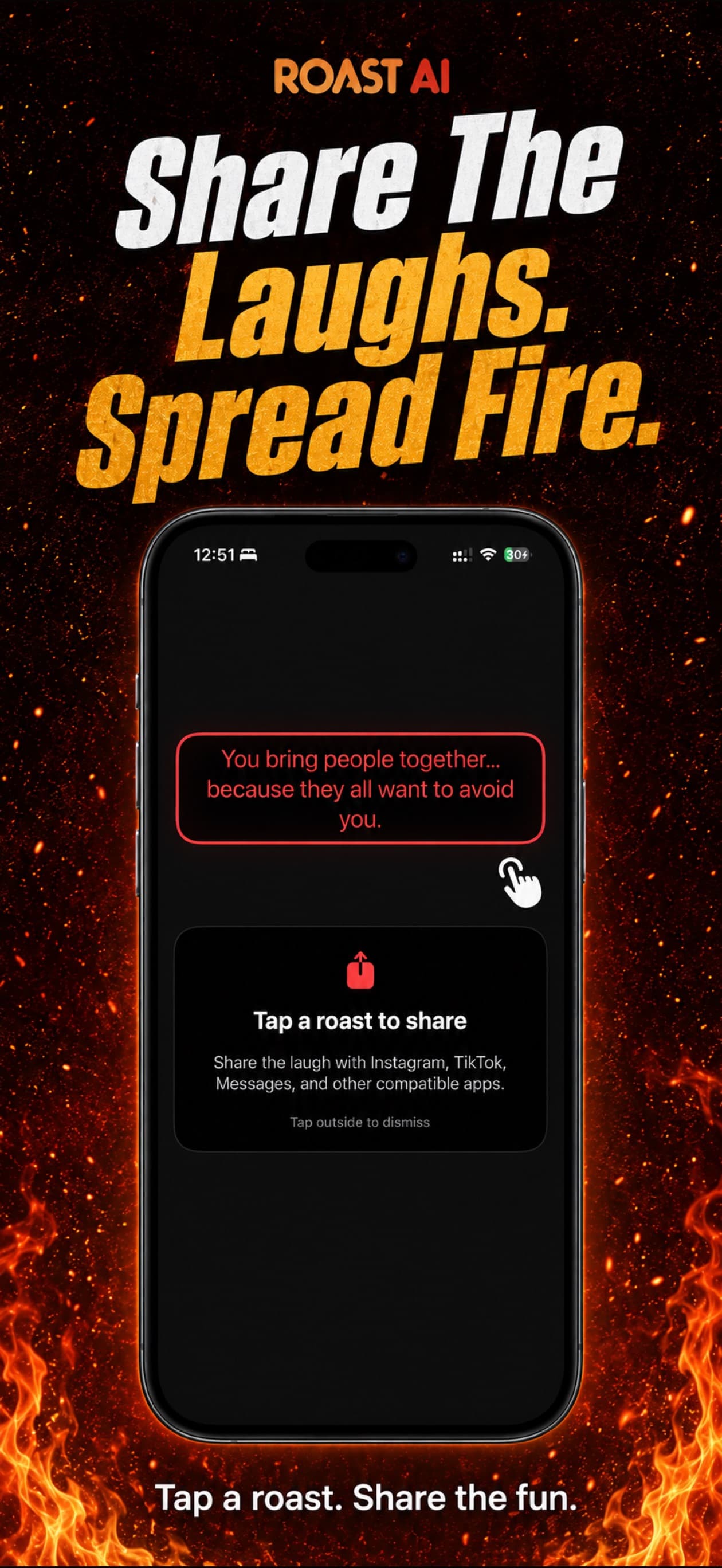 Roast AI: share roasts